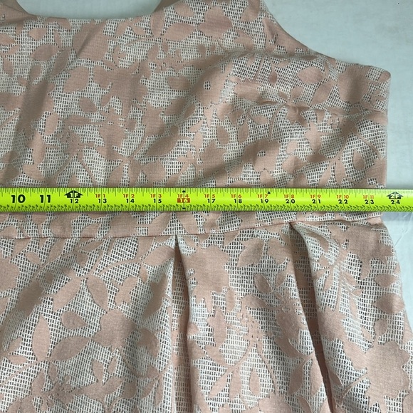 Torrid Light Pink Textured Sleeveless Dress Plus Size 24 | Fit & Flare Zip Back - Picture 9 of 14